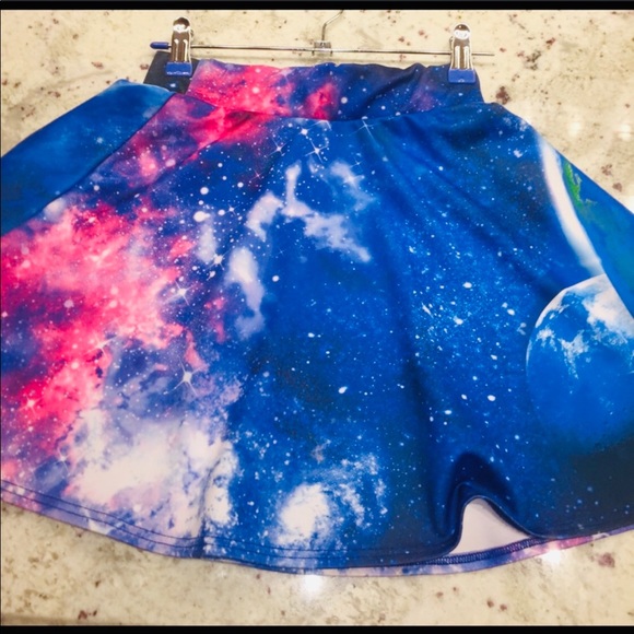 GALAXY MINI skater SKIRT space necessary clothing - Picture 2 of 4